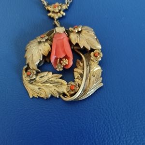 VICTORIAN ITALIAN CORAL PENDANT